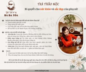 Trà Thảo Mộc - bí quyết cho sức khỏe & sắc đẹp của Phụ nữ